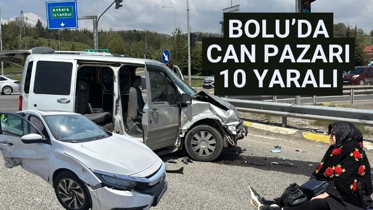 Bolu’da can pazarı 10 yaralı