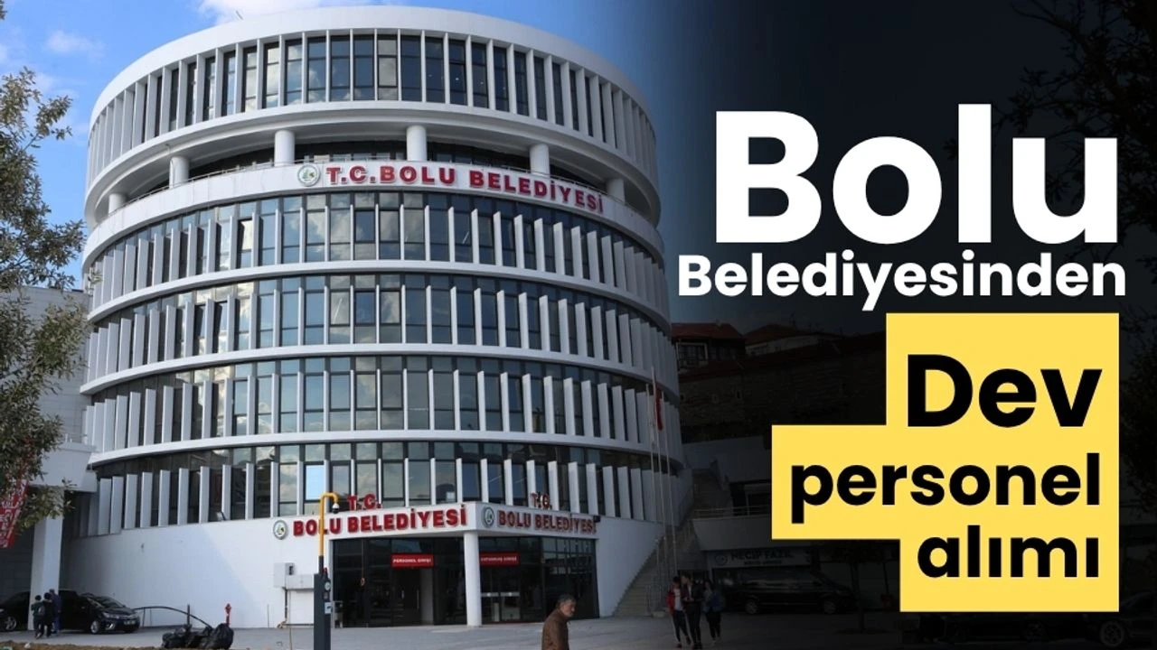 Bolu Belediyesi'ne Personel Alımı