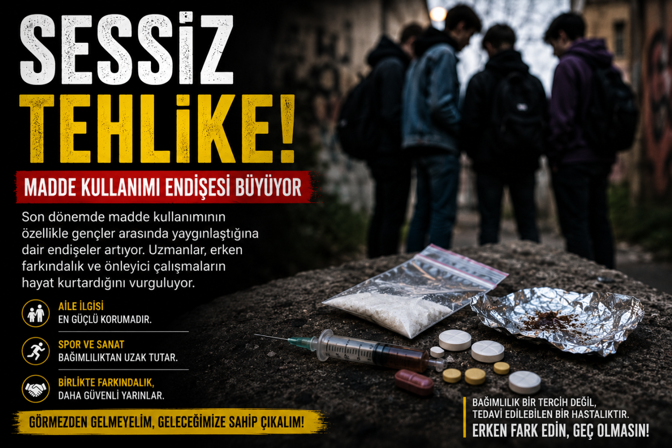 Sessiz Tehlike: Madde Kullanımı Endişesi Büyüyor